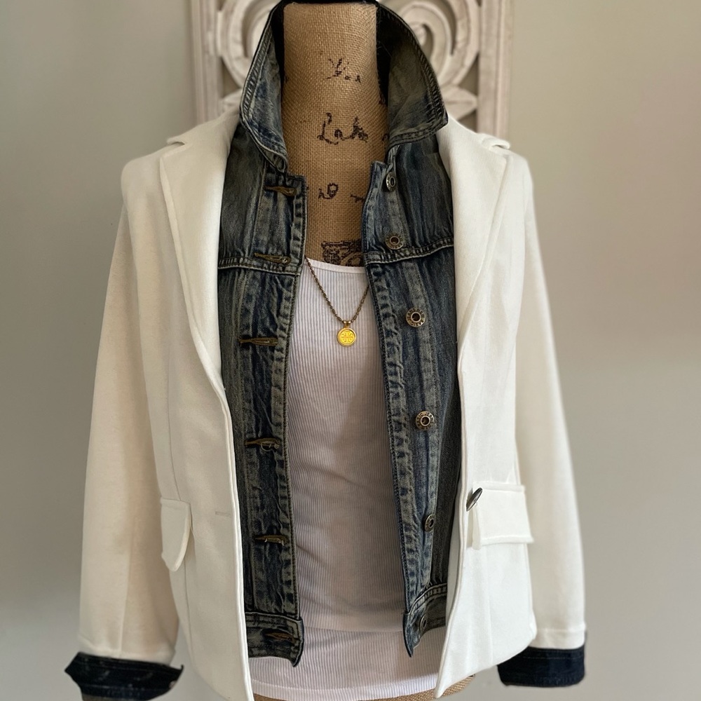 Six /Fifty Blazer with built in denim